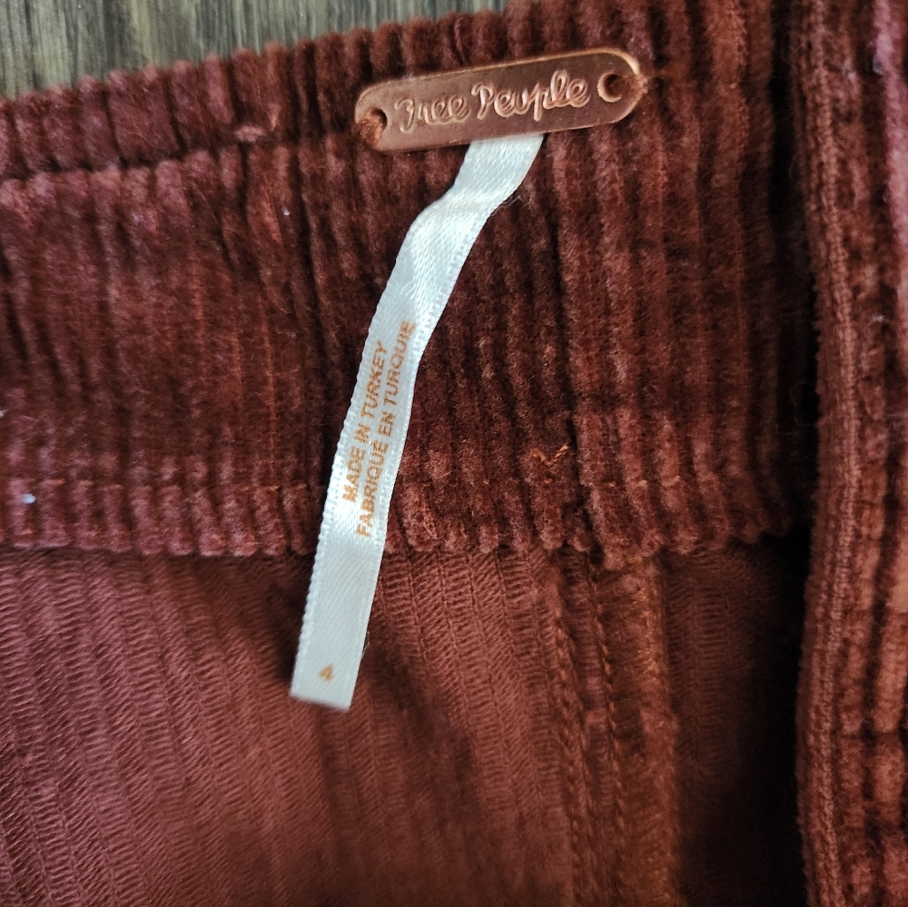 Free People Luna Corduroy Jumpsuit Overalls Size 4 - Picture 7 of 13